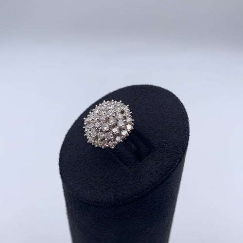 Diamond Cluster Ring      1.8ct       Set in 18ct White Gold