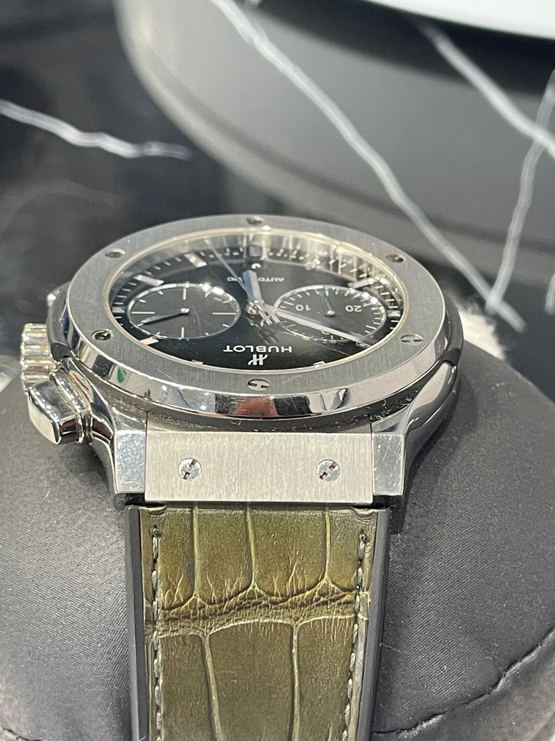 Hublot Classic Fusion Titanium And Green 45mm Watch Elite HNW High End Watches Jewellery Art Boutique