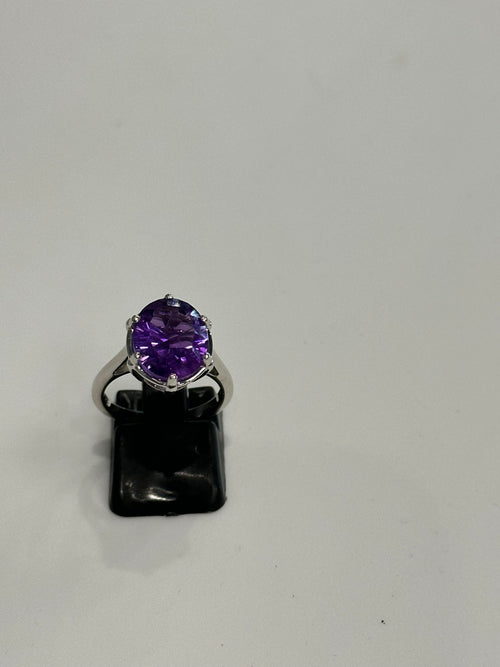 Silver Amethyst Ring