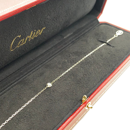 Cartier Diamants Legers Bracelet 18ct White Gold with Single Diamond