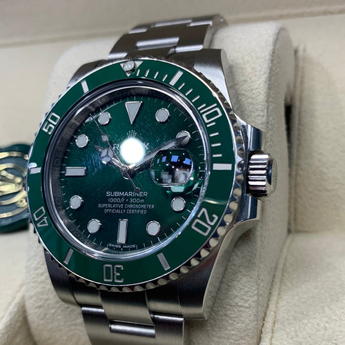 Rolex Submariner Green Dial "Hulk" Box and Warranty Card April 2018
