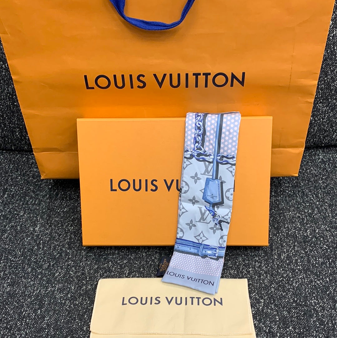 Louis Vuitton Catogram Bandeau Neck Tie Scarf