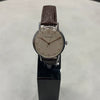 Jaegar-LeCoultre Dress Watch with White Dial and Brown Lizard Strap