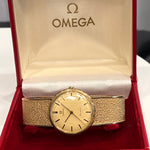 Omega Gold Vintage Watch with Adjustable Strap