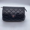 Chanel Black Clutch Bag with Mirror