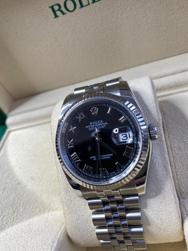 Rolex black face roman numerals Clearance