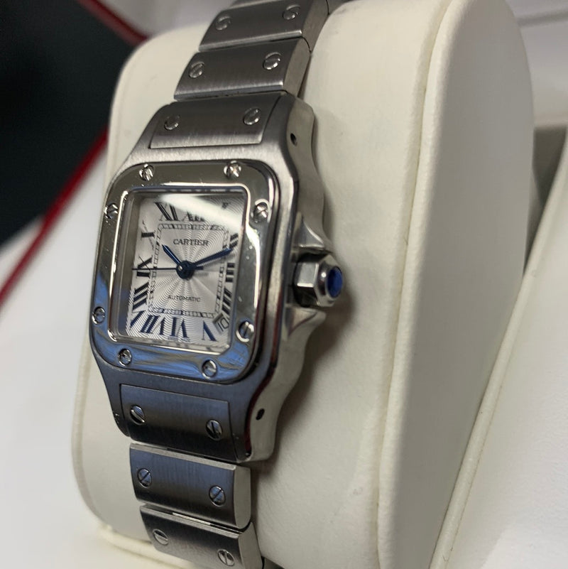 Cartier Stainless Steel Ladies Santos Box And Papers