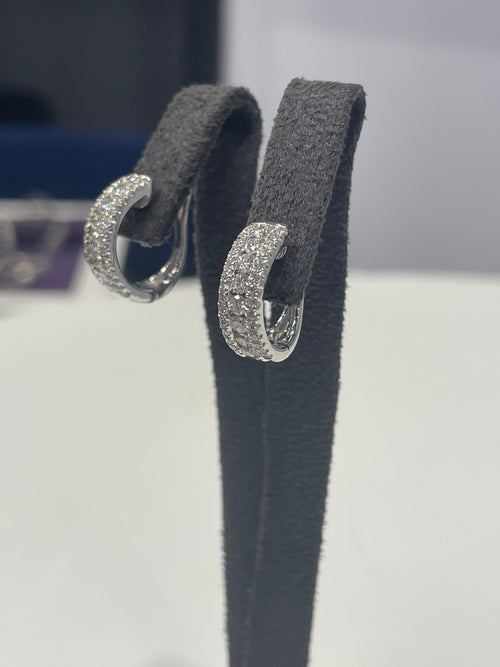 Diamond Hoop Earrings