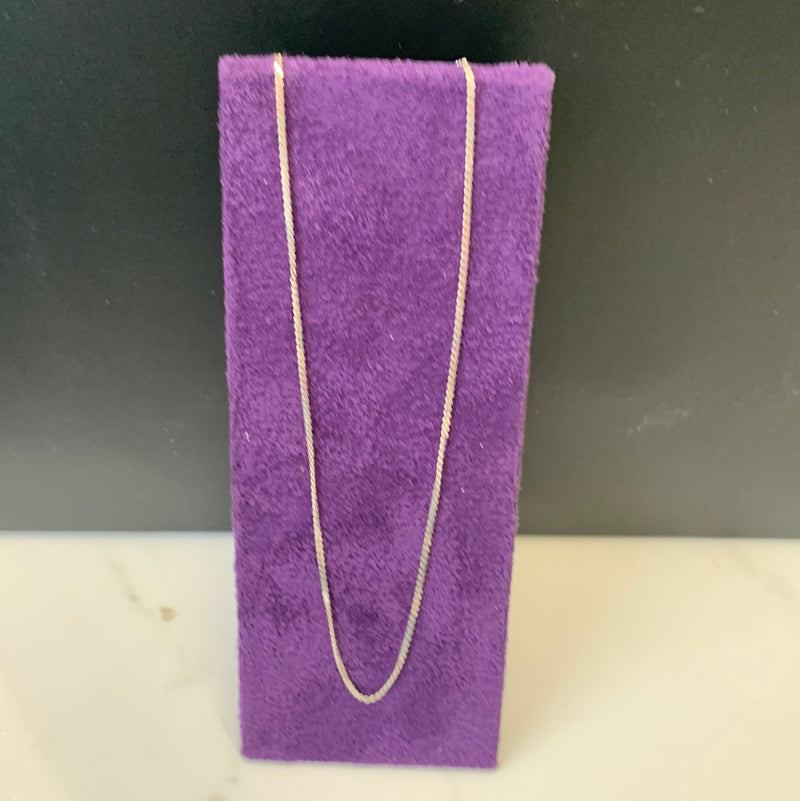 Sterling Silver 16 inch Serpentine Chain Necklace