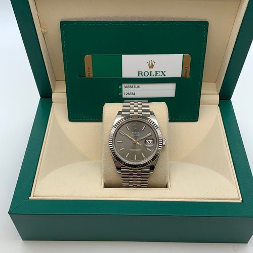 Rolex SS Datejust  41mm Jubilee Bracelet 2017 Model No. 126334 BP