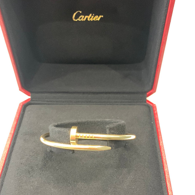 Cartier 18ct Gold Juste Un Clou "Nail Bracelet" Size 17
