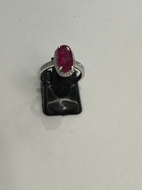 Silver Ruby Ring
