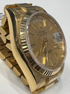 Rolex 18ct Yellow Gold Day Date With Champagne Dial