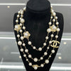 Chanel Pearl And CC Logo Necklace
