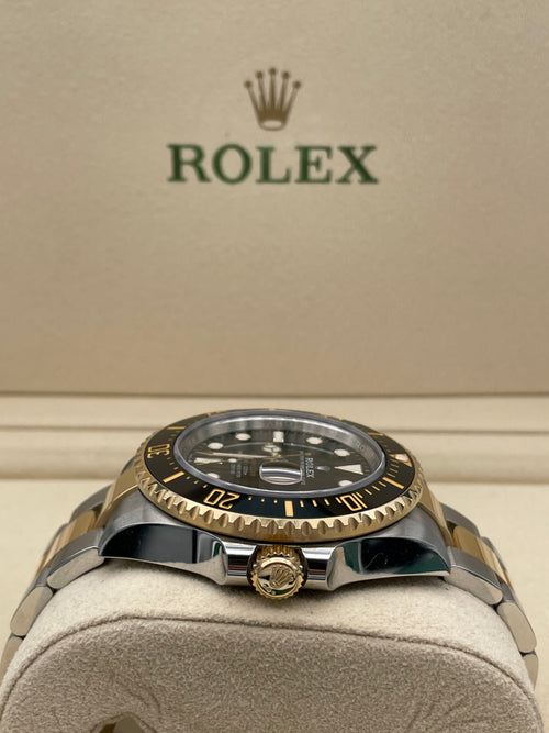Rolex Sea-Dweller Stainless Steel and Yellow & Gold Full Set Authenticity Guarantee