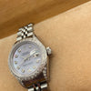 Rolex SS Ladies Datejust with Pink Diamond Dial and Diamond Bezel