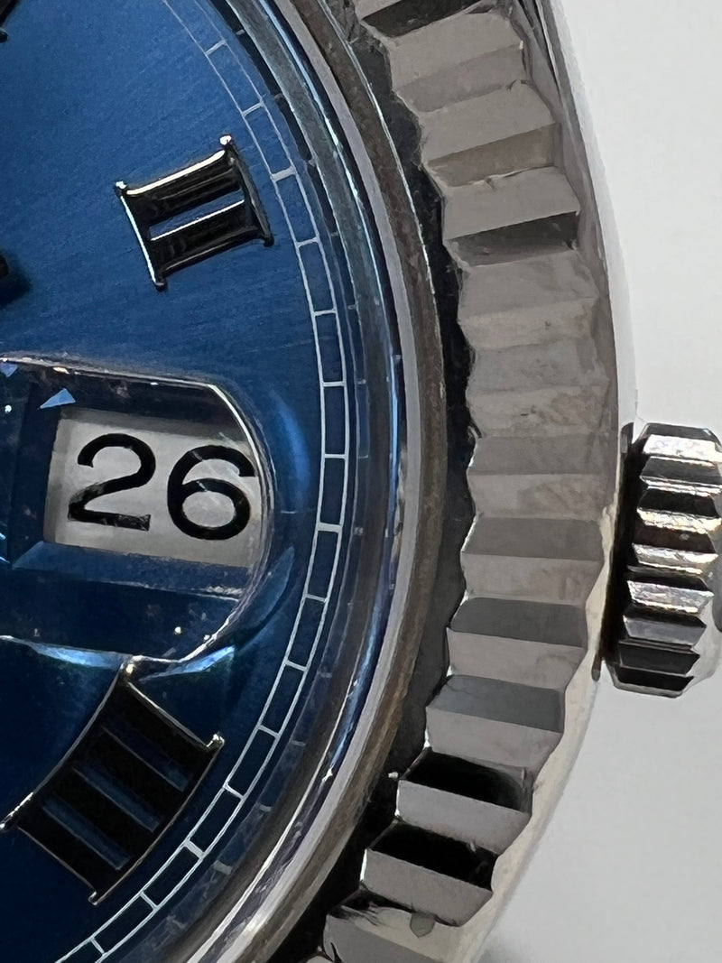 Rolex Datejust 41mm Blue Azuro Dial 2013 Full Set