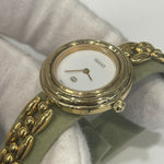 Gucci Gold Plated Ladies Watch With Six Interchangeable Bezels