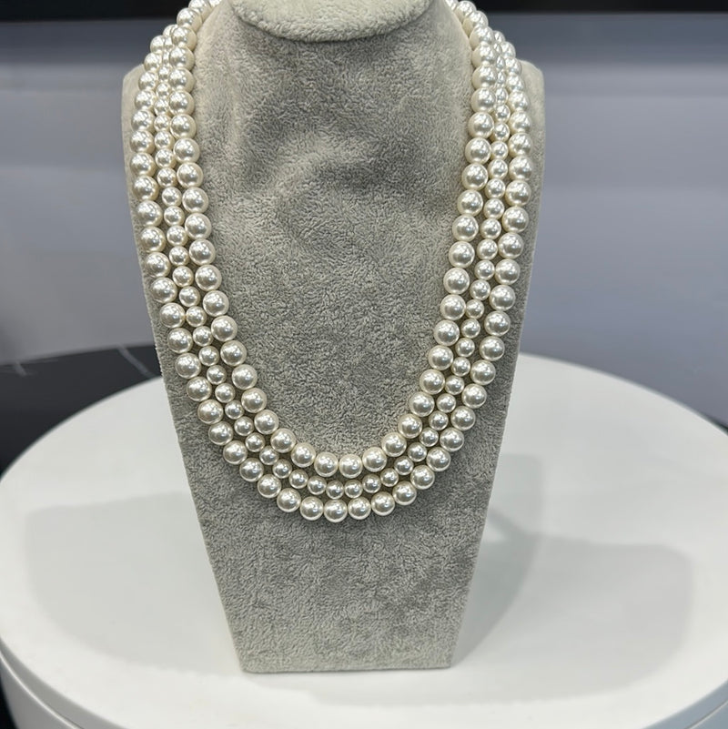 Layered 3 Piece Pearl Necklace – h0neybear