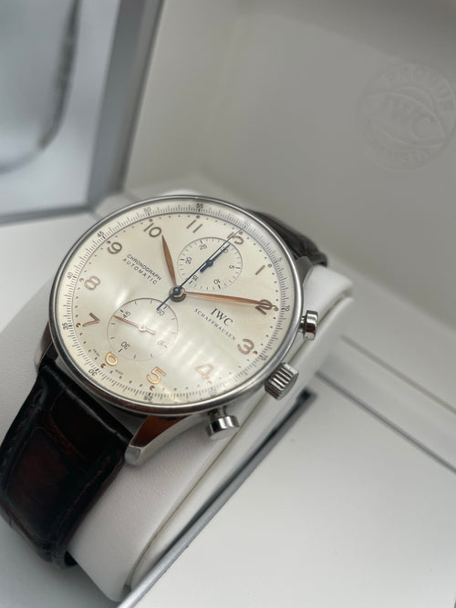 IWC Portuguese Chronograph- Crocodile Strap
