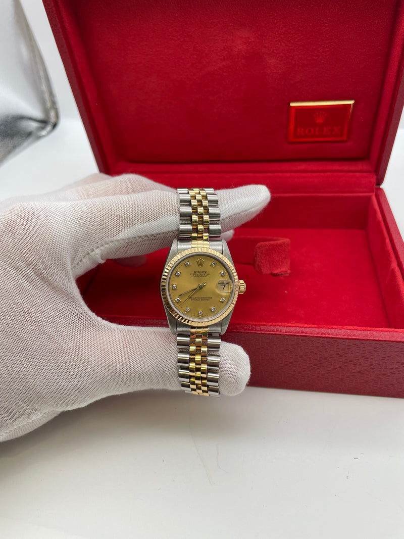 Rolex Ladies Datejust 31mm In Stainless Steel and Yellow Gold