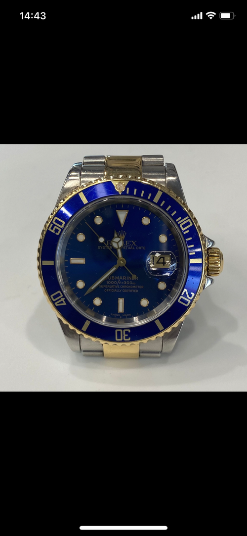 Rolex Submariner SS And Gold "Bluesy”