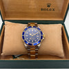 Rolex Steel and Gold Submariner Blue Dial and Bezel 1998 Model No.16613 Box and Papers