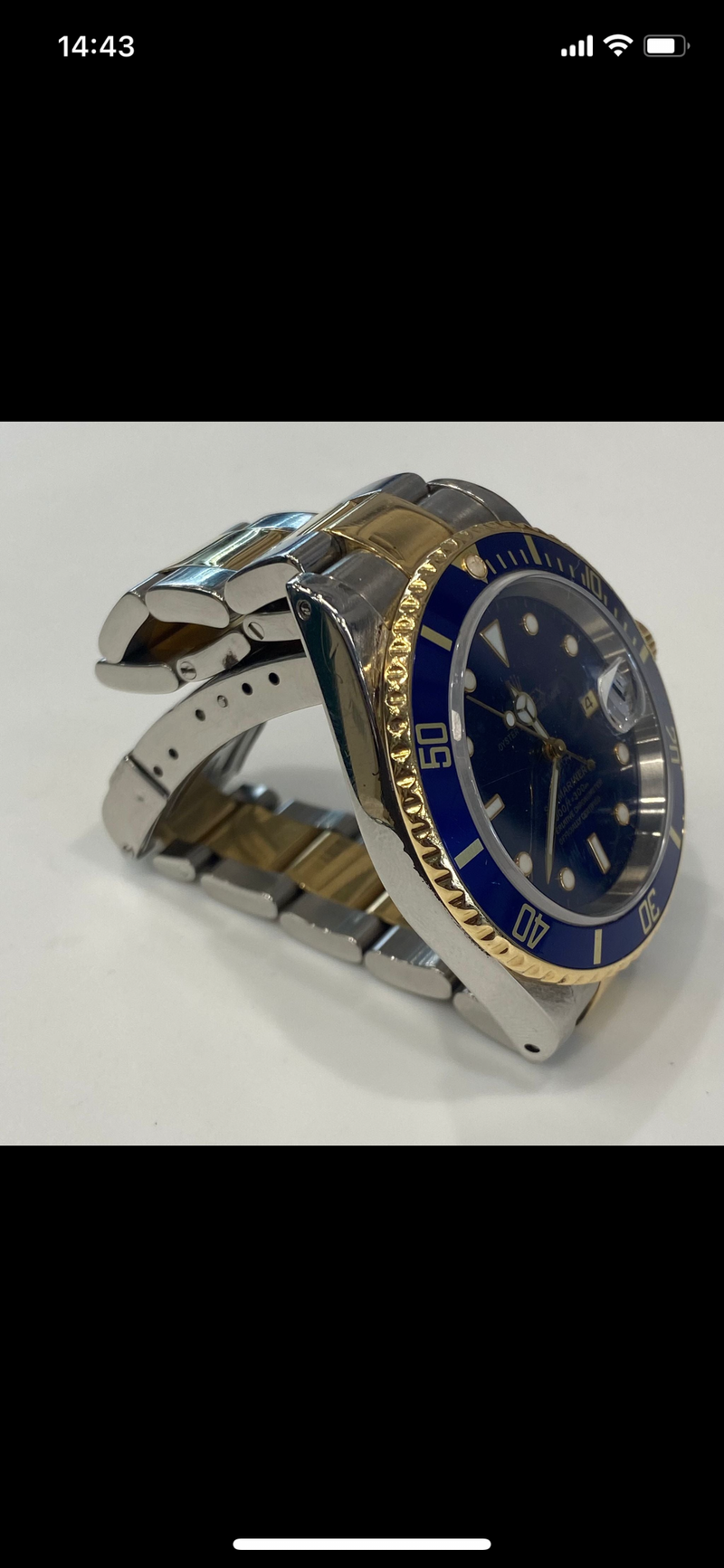 Rolex Submariner SS And Gold "Bluesy”