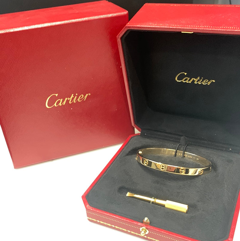 Cartier 18ct Gold Love Bangle Size 18