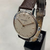 Jaegar-LeCoultre Dress Watch with White Dial and Brown Lizard Strap
