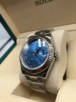 Rolex Datejust 41mm Blue Azuro Dial 2013 Full Set
