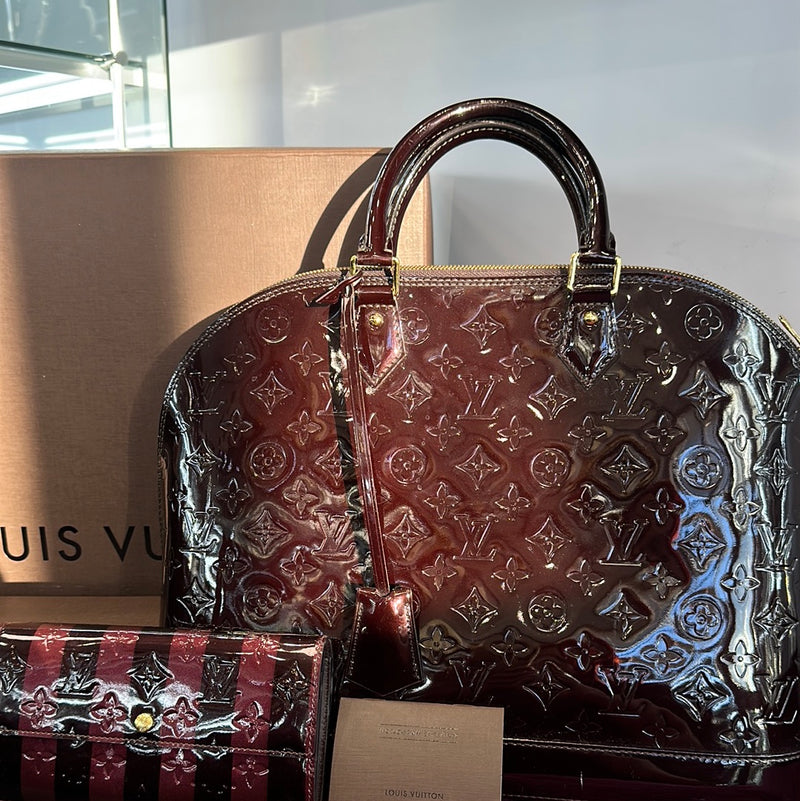 Louis Vuitton Alma GM Amarante Bag