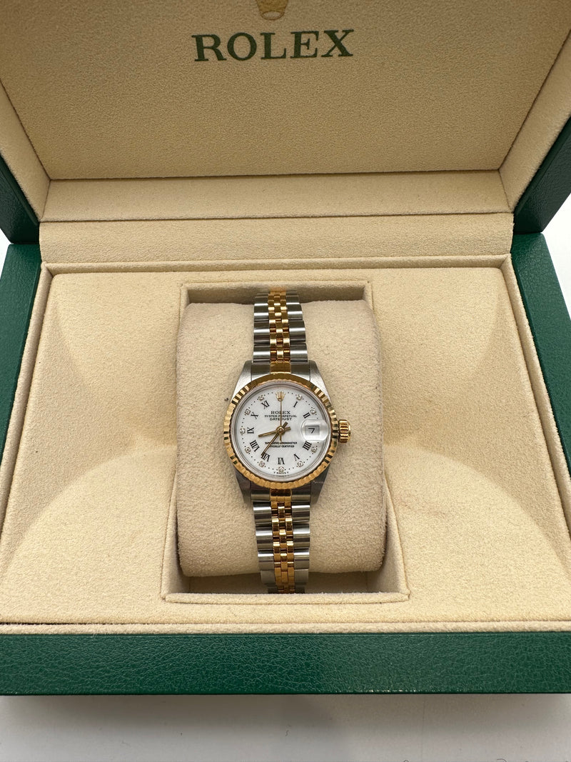 Rolex Ladies Datejust 26mm stainless Steel and Yellow Gold