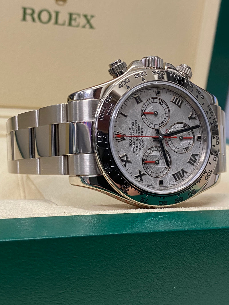 Rolex Daytona Meteorite Dial 18 Carat White Gold Cosmograph