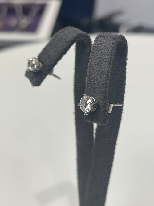 Diamond Solitaire Earrings