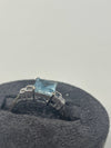 Ladies Aqua Marine And Diamond Ring