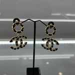 Chanel Classic CC Leather Drop Earrings