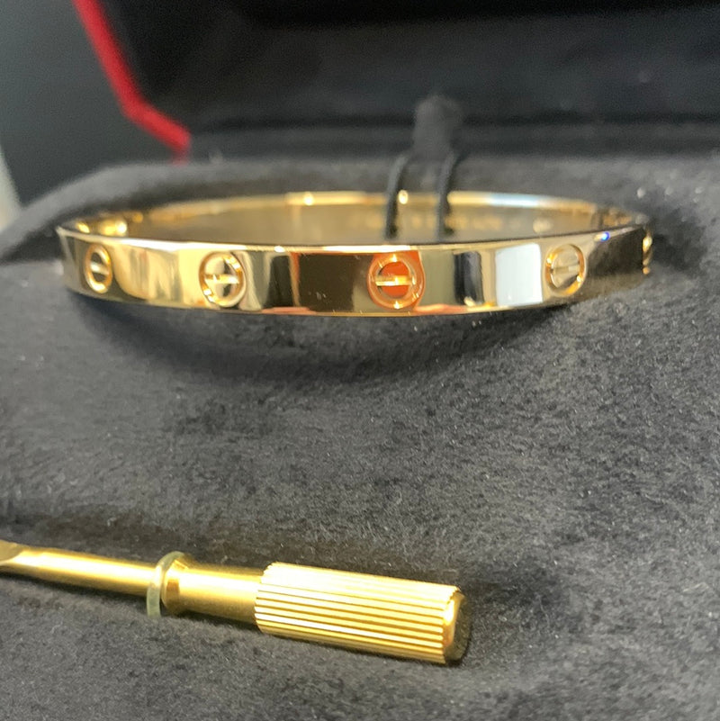 Cartier 18ct Gold Love Bangle Size 18