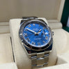 Rolex Stainless Steel Datejust 41mm Blue Roman Numeral Dial 2013 Box and Papers